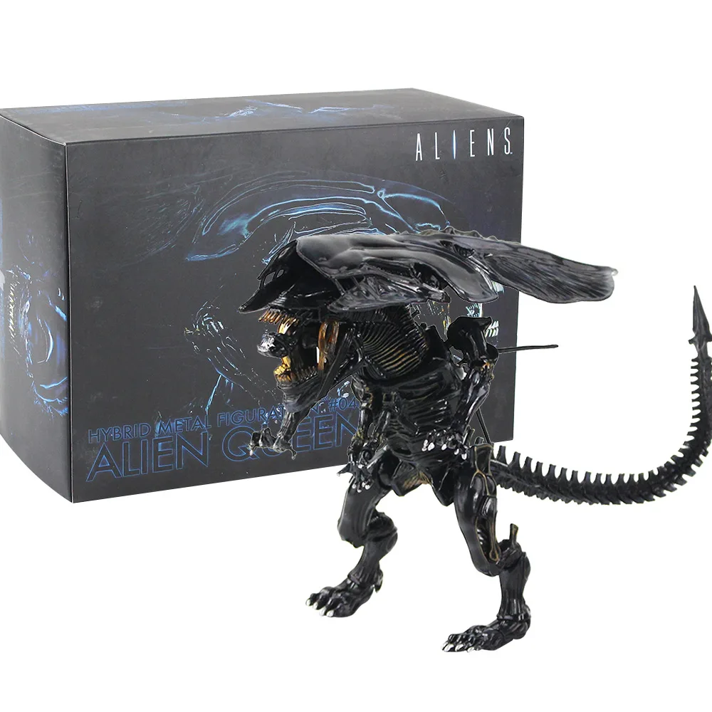 17 см инопланетяне гибридные металлические фигурки#047 Xenomorph инопланетянин королева игрушка ПВХ фигурка "чужой" экшн Коллекция Модель игрушки куклы - Цвет: in box