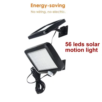 

56 led solar light outdoors stage lamp llampara colgante wall street for home lampshade living room lampy sufitowe 5M wire ip65
