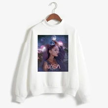 Новая Толстовка Ariana Grande, одежда, 7 колец, женские толстовки, негабаритная уличная одежда с капюшоном, Женская печать, капюшон Highstreet