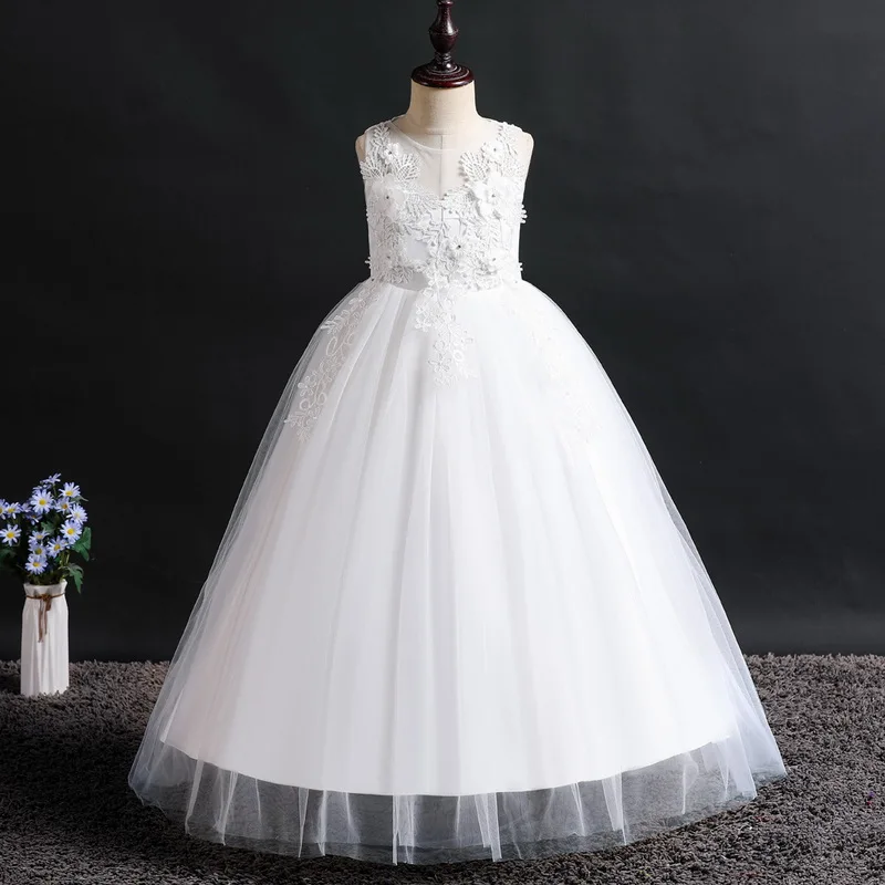 Цветочное платье макси для девочек на свадьбу вечеринку детский костюм подружки