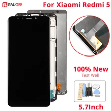 Для Xiaomi Redmi 5 ЖК-дисплей+ сенсорный экран 5,7 дюймов тест хорошо дигитайзер сборка замена экрана для Xiaomi Redmi 5
