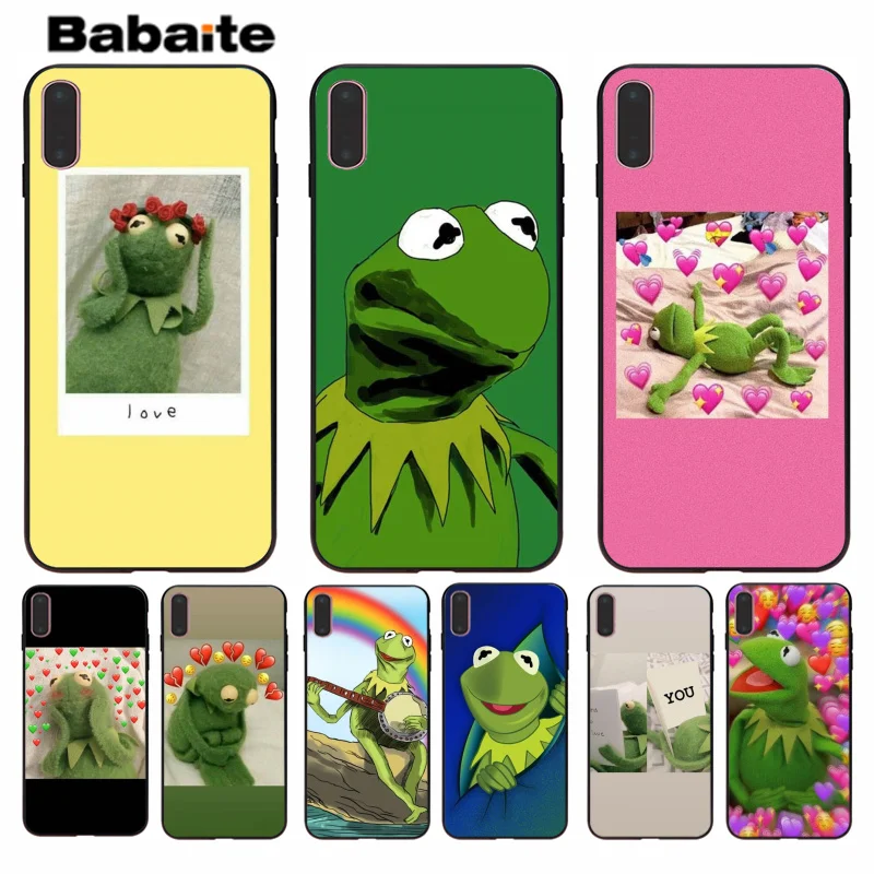 Babaite Kermit лягушка популярная на заказ ТПУ чехол для телефона Apple iPhone 8 7 6 6S Plus X XS MAX 5 5S