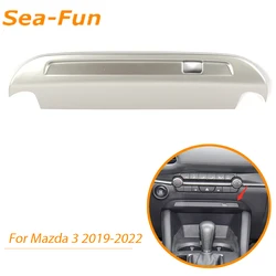 Cadre de contrôle Central USB pour Mazda 3 BP 2019 2020 2021 2022, garniture de voiture, accessoires d'intérieur chromés 