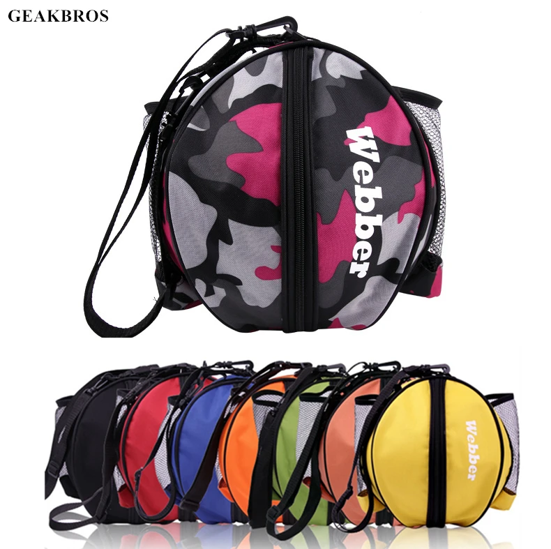 Universal Sports Bag Basketball Football Volleyball Backpack Handbag Round Shape Adjustable Shoulder Strap Knapsacks Storage | Спорт и