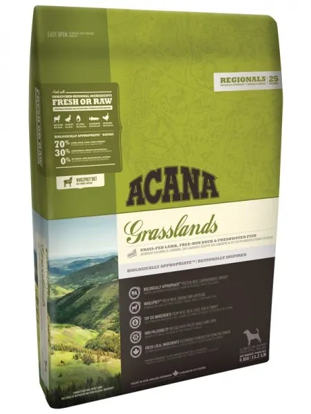 Acana regionals grasslands dog feed grain-free D-dogs lamb 340g