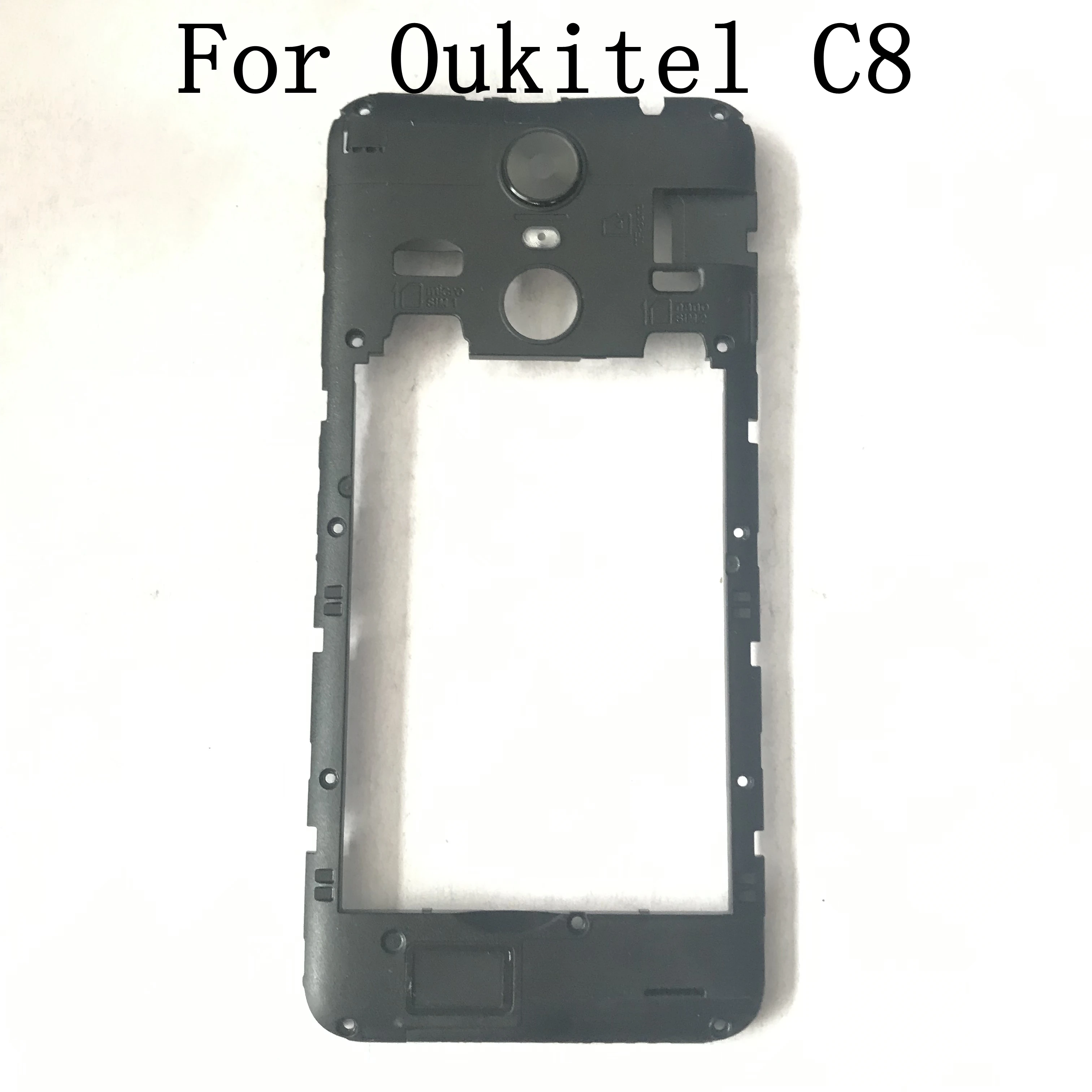Oukitel C8 используется задняя рамка Корпус+ стекло камеры объектив для Oukitel C8 ремонт починка часть Repla