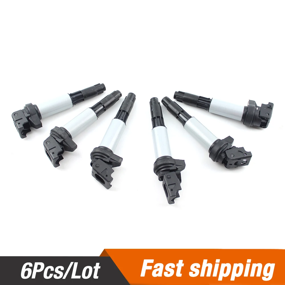 Coils Pack Ignition coil 6PCS For BMW 1 3 6 7 X3 X5 Z3 Z4 Series E81