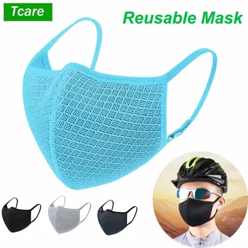 

Tcare Men Women Dustproof Face Mask Adjustable Breathable Mesh Reusable Washable Mouth Masks Cycling Rider Camping Travel