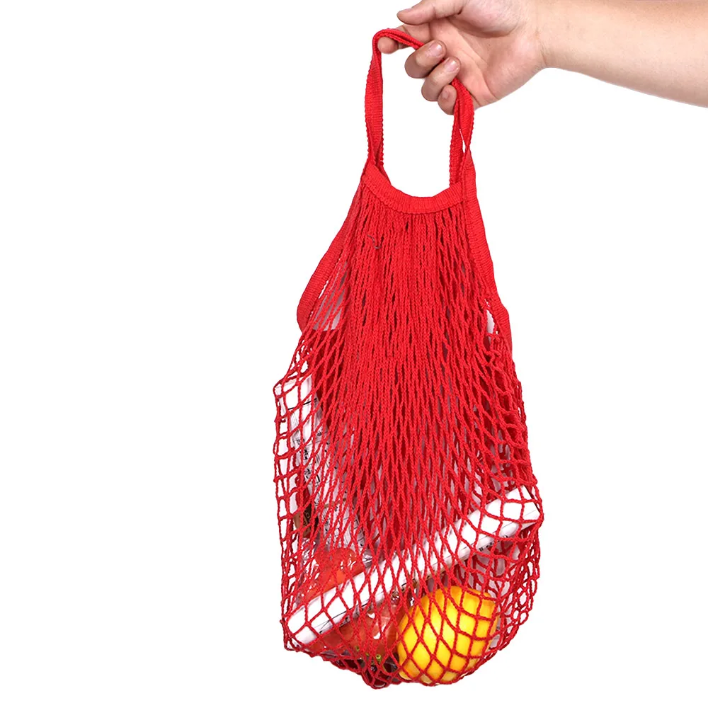 1 шт. сетчатая многоразовая сумка для покупок прибор для хранения фруктов сумка большие хлопковые сумки складная сумка для похода в магазин черный белый красный синий