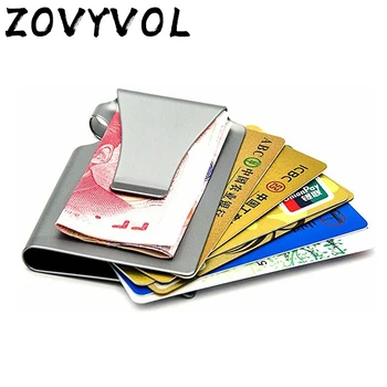 

ZOVYVOL Anti-theft RFID Minimallist Wallet 2020 Metal Smart Wallet Aluminum Alloy Box Clutch Smart Women Wallet