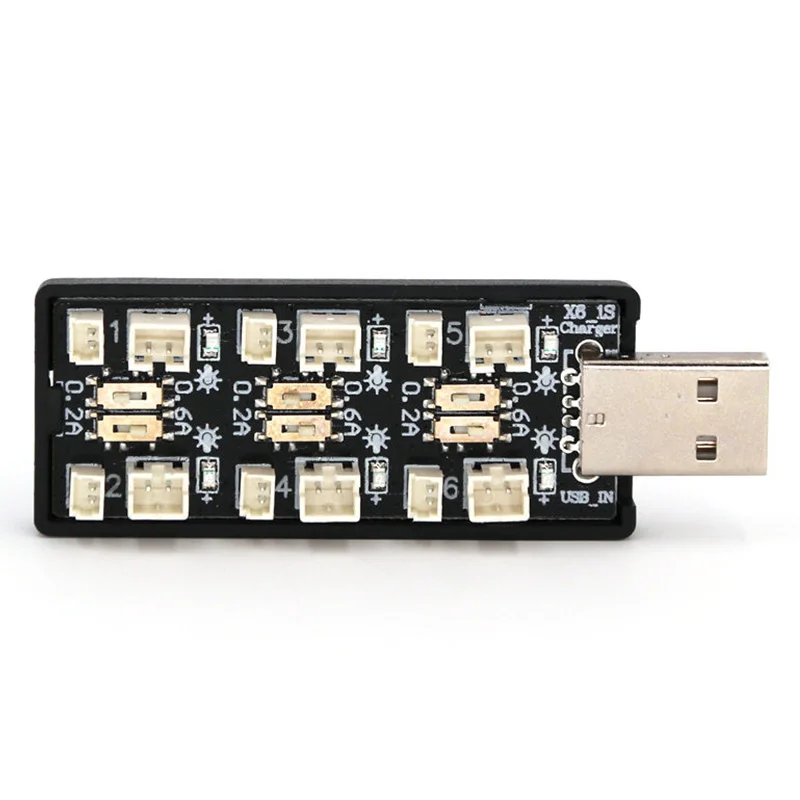FFYY-6CH USB 3,8 V 1S зарядное устройство LiPo зарядное устройство плата RC Аксессуар с USB интерфейсом 4,35 V USB зарядное устройство RC часть для H