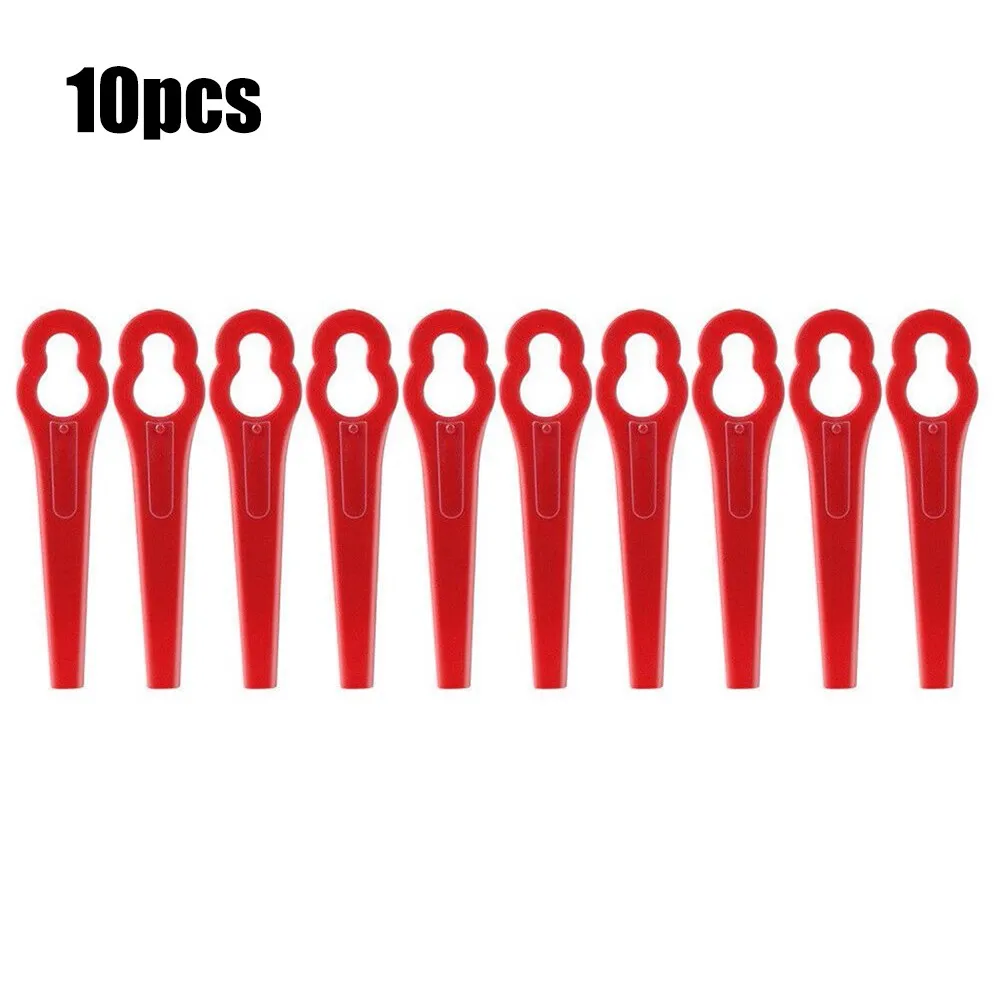 10 Pezzi Di Plastica Erba Trimmer Lame Lame Di Ricambio Rosso Per Einhell Cordless Erba Trimmer Ge-Ct 18 Attrezzo Da Giardino