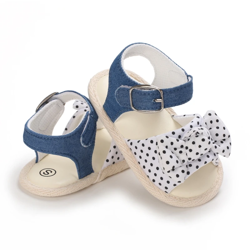 Newborn Toddler Shoes Baby Soft Soled Sandals Lace Soft Soled Shoes Beach Shoes  Slippers Non Slip Sandals 0-18M First Walkers