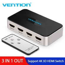 Intervento HDMI Splitter Interruttore 3 Ingresso 1 Uscita 4K x 2K HDMI Divisore Dello Scambista per XBOX 360 PS4 astuto di Android Del Computer Portatile HDMI Adattatore