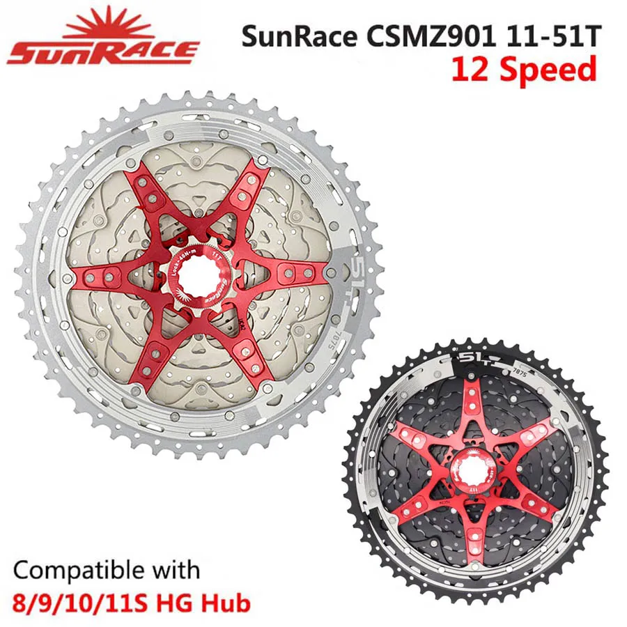 Mountain Bike Sunrace 12 V Mountain Bike Cassette Fitting Shimano