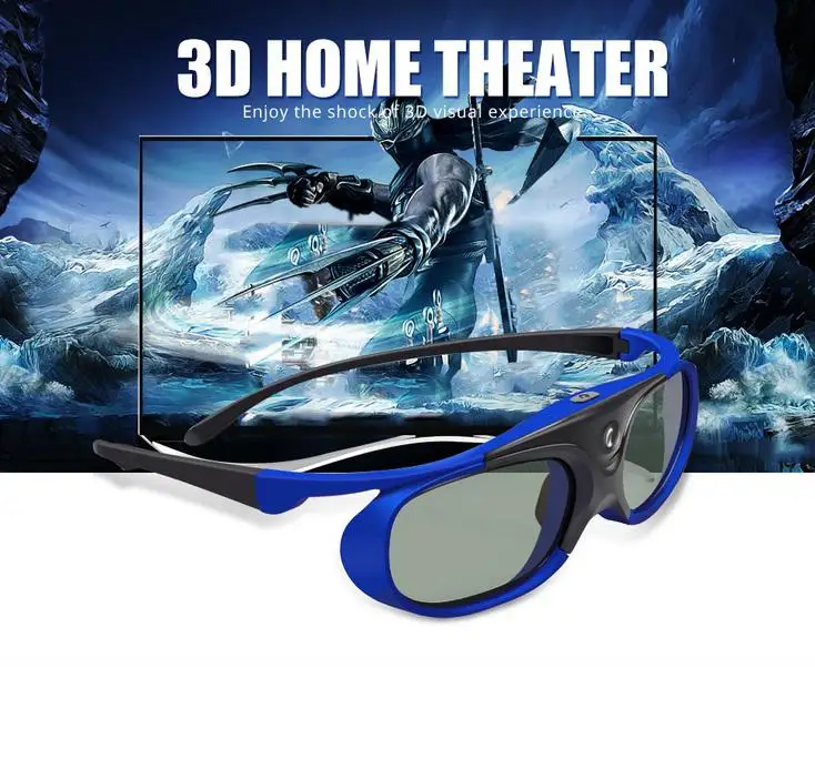 1 штука, 3D очки с активным затвором, DLP батарея для проектора, универсальный аккумулятор 96-144 Гц для acer Viewsonic JmGO XGIMI Optoma BenQ, новинка
