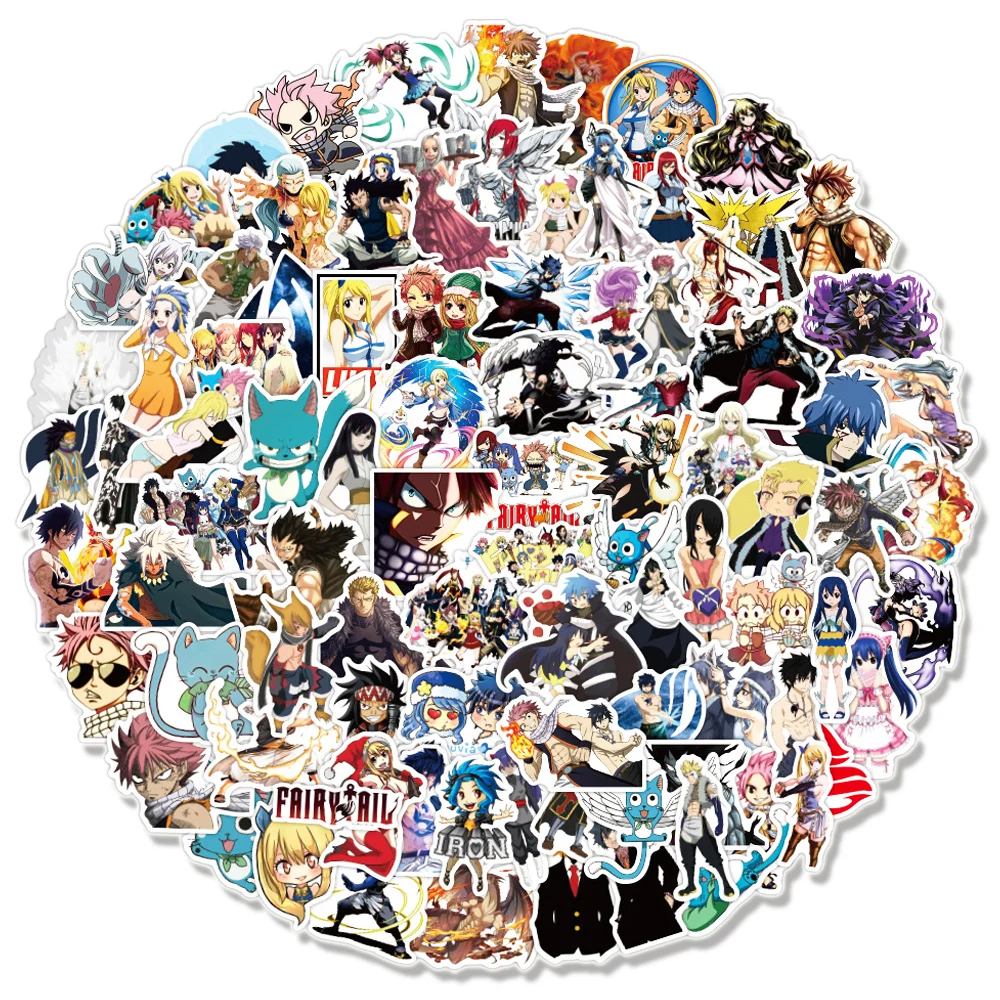 10/30/50/100 шт./упак. Fairy Tail Аниме граффити Стикеры s для ноутбука СКЕЙТБОРД гитара