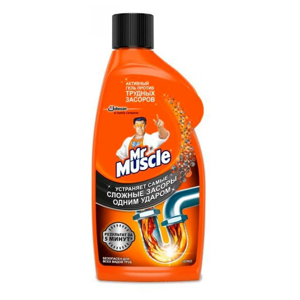 Гель для прочистки труб Mr Muscle, 500 мл