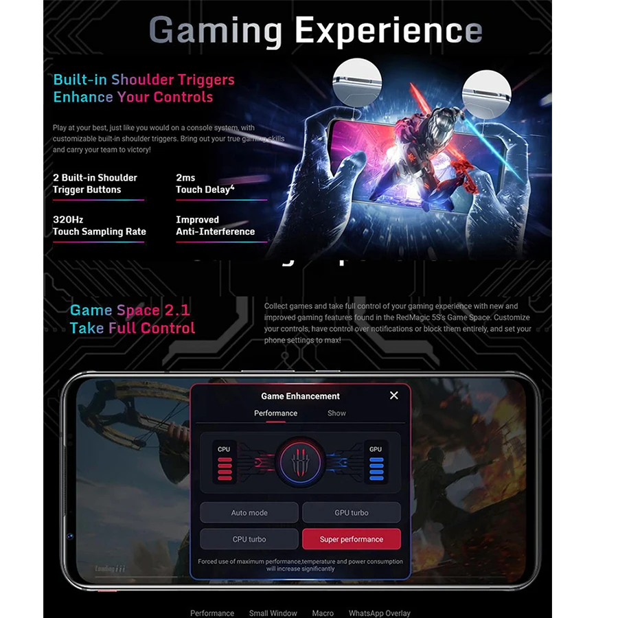 EU Version Nubia Red magic 5S Gaming phone 6.65