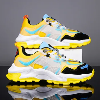 

Korean Men's Casual Shoes Ins Old Tide Shoes Wear-resistant Outdoor Shoes Lace-up Sports Casual Shoes Men's Fashion Sneakers