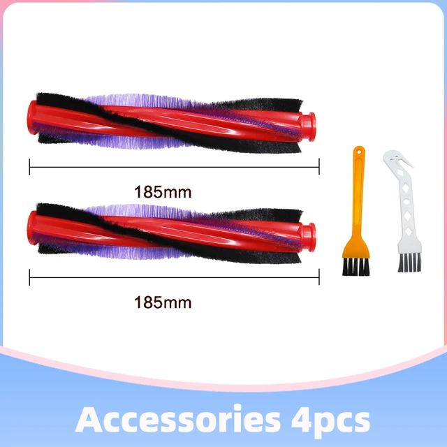 Dyson V6 Animal Fluffy DC59 DC62 SV03 SV073 Cordless Vacuum Cleaner Bristle Roller Brush Bar Pre-Filter Replacement Spare Parts 2pcs 18.5cm