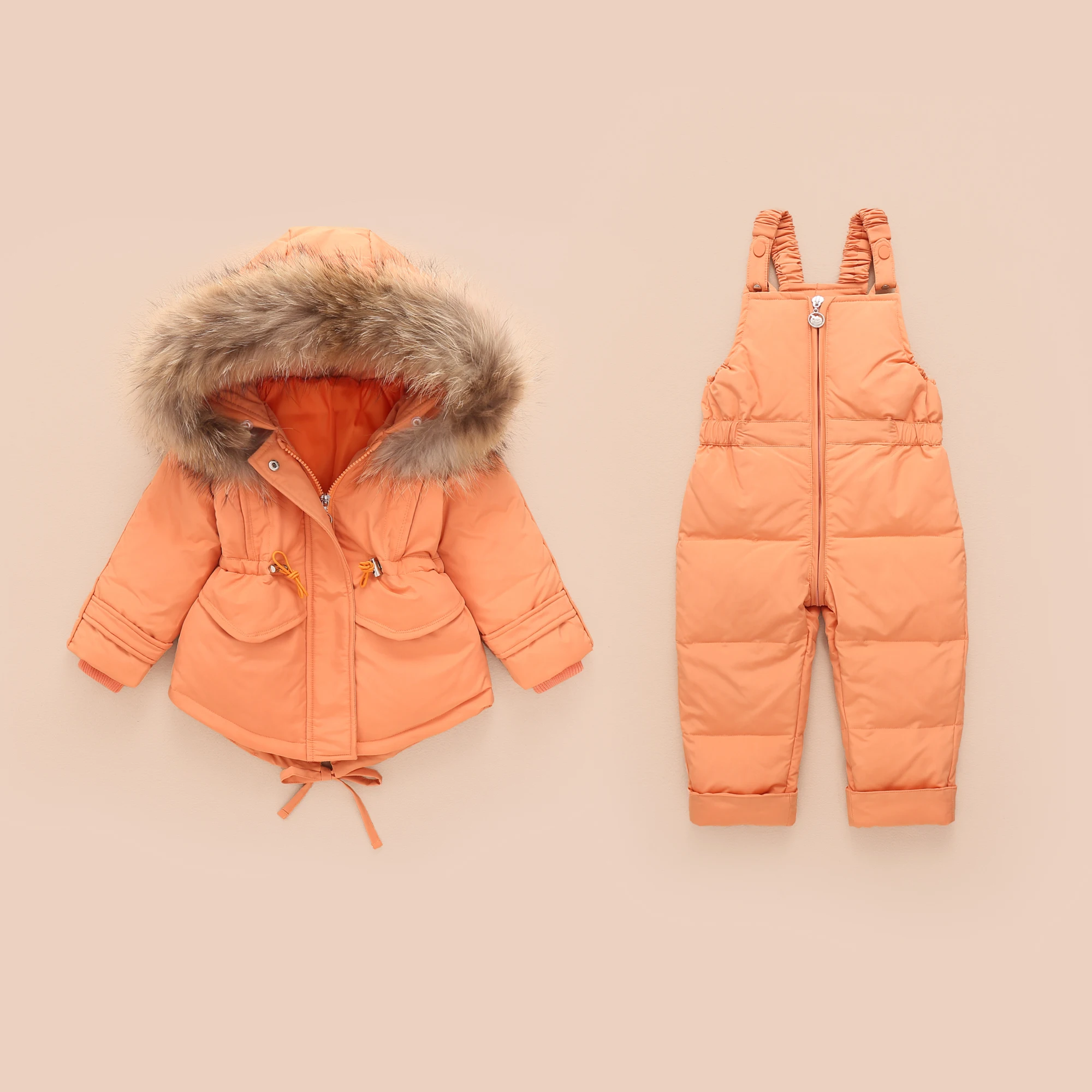 Г. Зимняя куртка детские комбинезоны для девочек и мальчиков, детский зимний комбинезон, пальто для маленьких мальчиков и девочек пуховые куртки Новогодний комплект одежды для малышей
