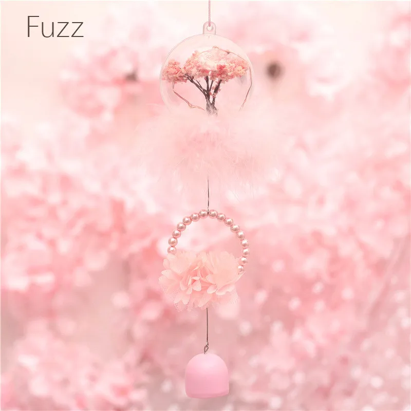 LED Night Light Sakura Flowers Ball Wind Chime Decoration For Girl Kid Birthday Christmas Valentine'S Day Wedding Party Gift D30