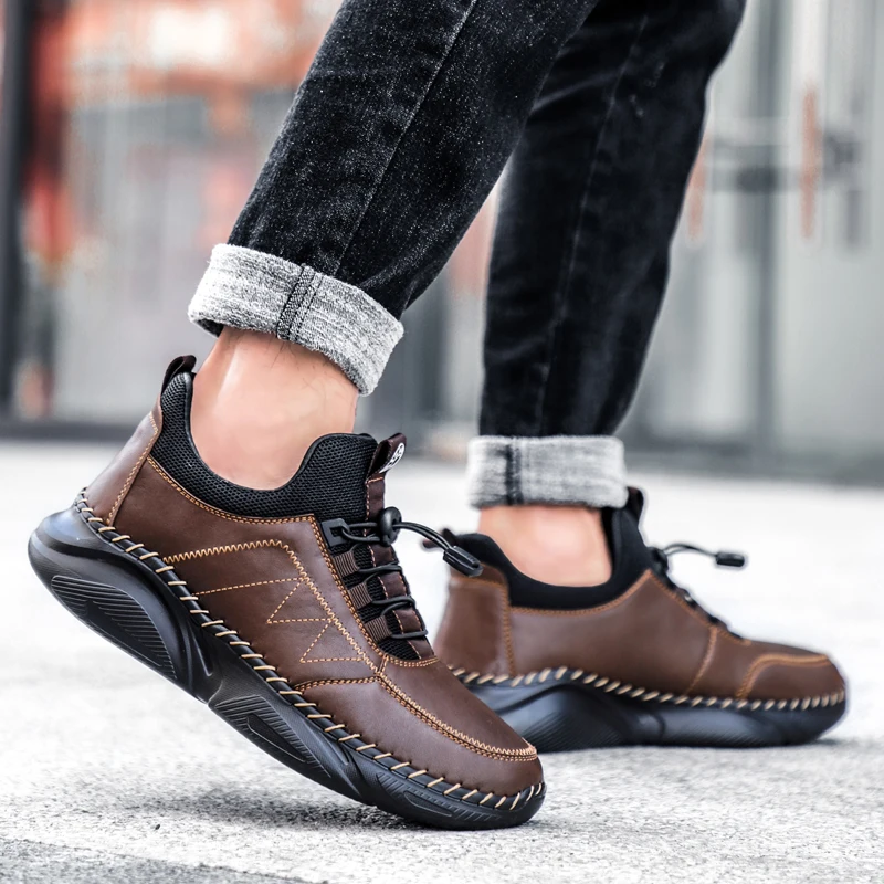 Brand Winter Men's Boots Thick Plush Men's Snow Boots Waterproof Outdoor Soft Breathable Sneakers Autumn Shoes