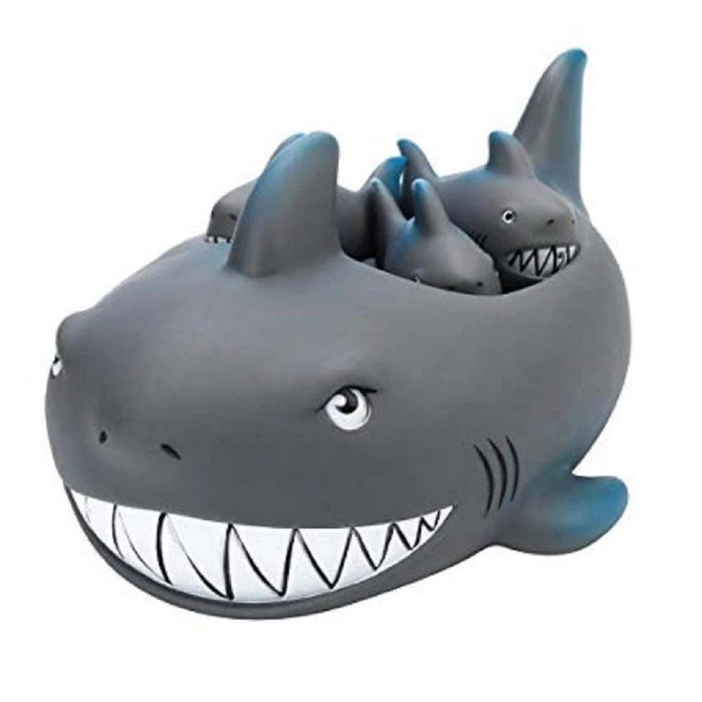 swimming shark bath toy