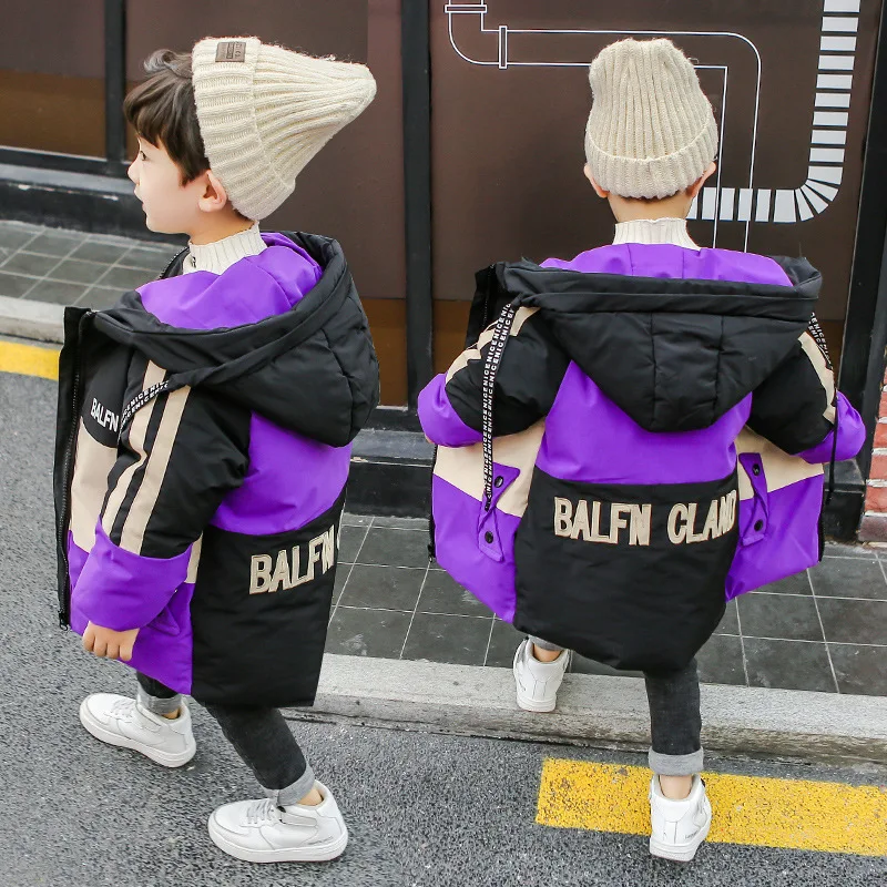 Детское пальто осенне зимняя куртка для мальчиков Детская верхняя одежда с