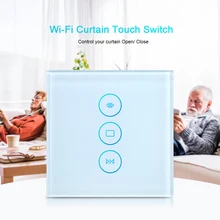 WiFi умный переключатель для штор Сенсорное Голосовое управление Alexa Google Home приложение дистанционное управление Беспроводной занавес слепой переключатель умный дом жизнь