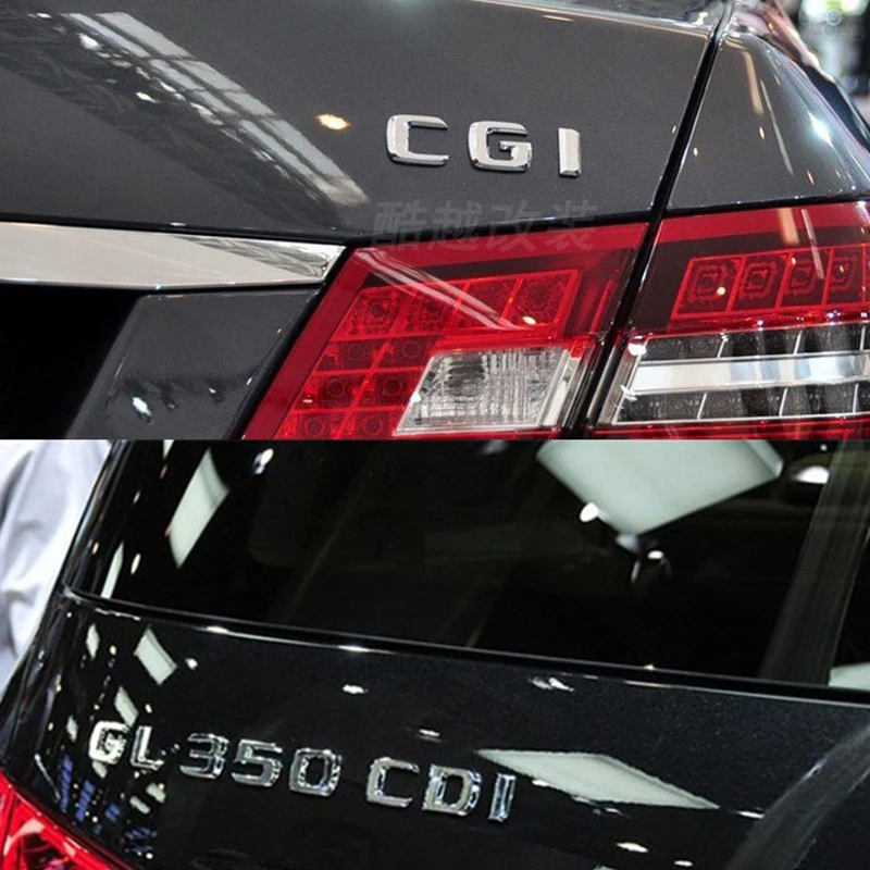 Эмблема для Mercedes Benz CDI CGI E260 C300 E320 хромированные буквы класс автостайлинг логотип
