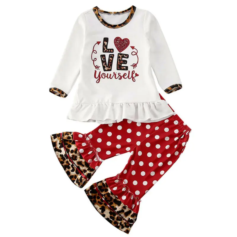 polka dot bell bottom pants