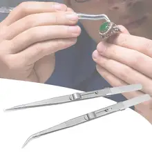 

Anti-magnetic Stainless Steel Excellent Toughness Straight Curved Diamonds Tweezers Gem Tweezers Jewelry Tool