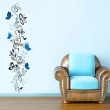 Creative Romantic Flower Vine TV Background Living Room Bedroom Warm Marriage House Removable Decorative Sticker JM8258
