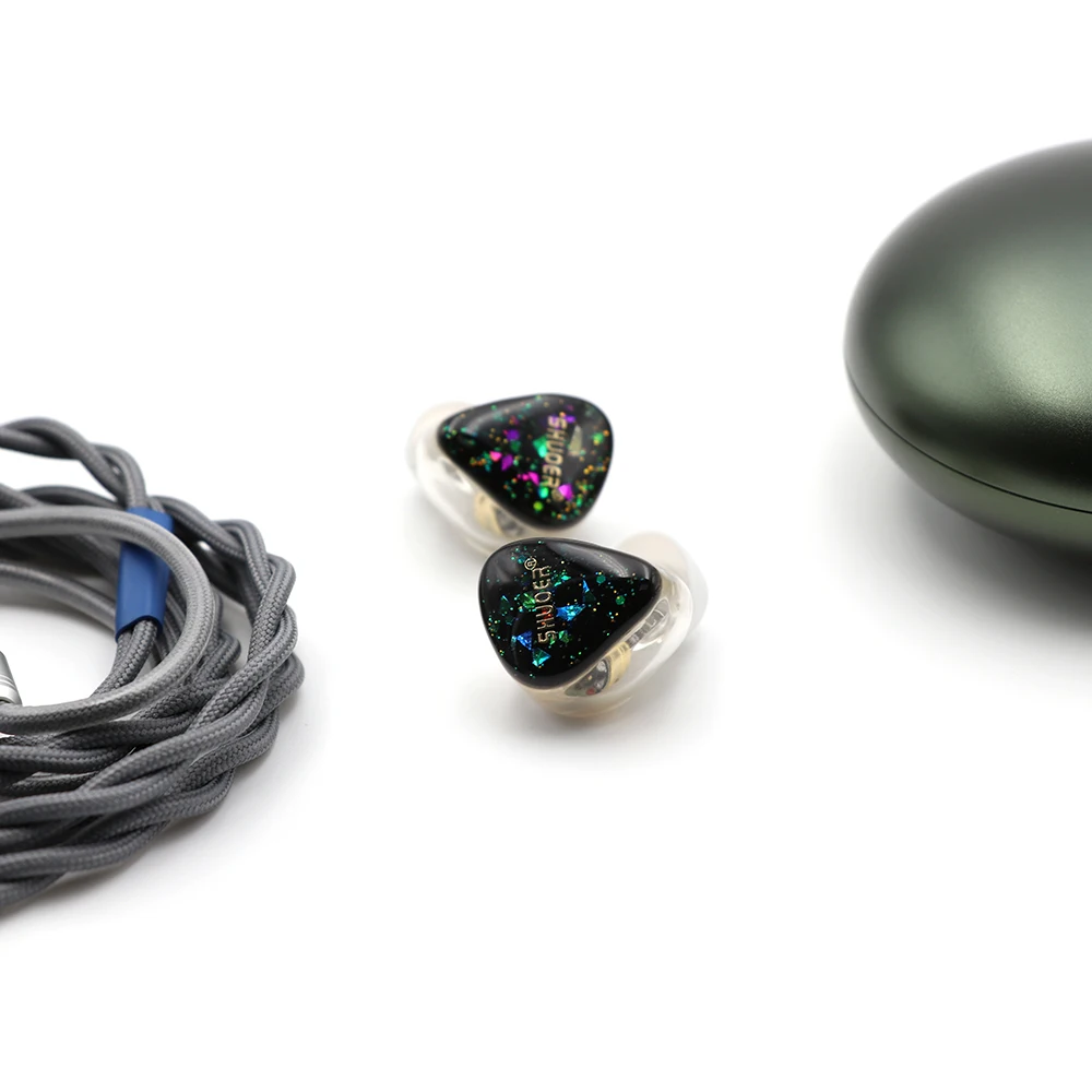 Shuoer EJ07 электростатический драйвер DD BA гибридные HiFi наушники-вкладыши IEMs с 6N одинарным кристаллом медь 0,78 мм 2Pin кабель