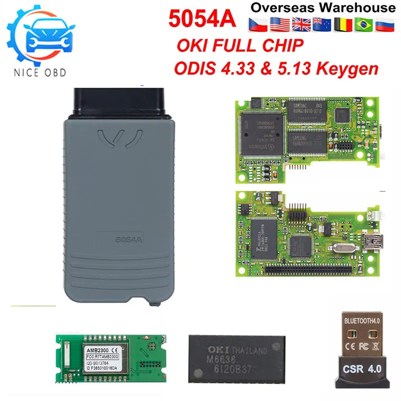 Диагностический сканер 5054A ODIS V5.1.6 5054 OKI Chip AMB2300 с поддержкой UDIS OBD 2 диагностический
