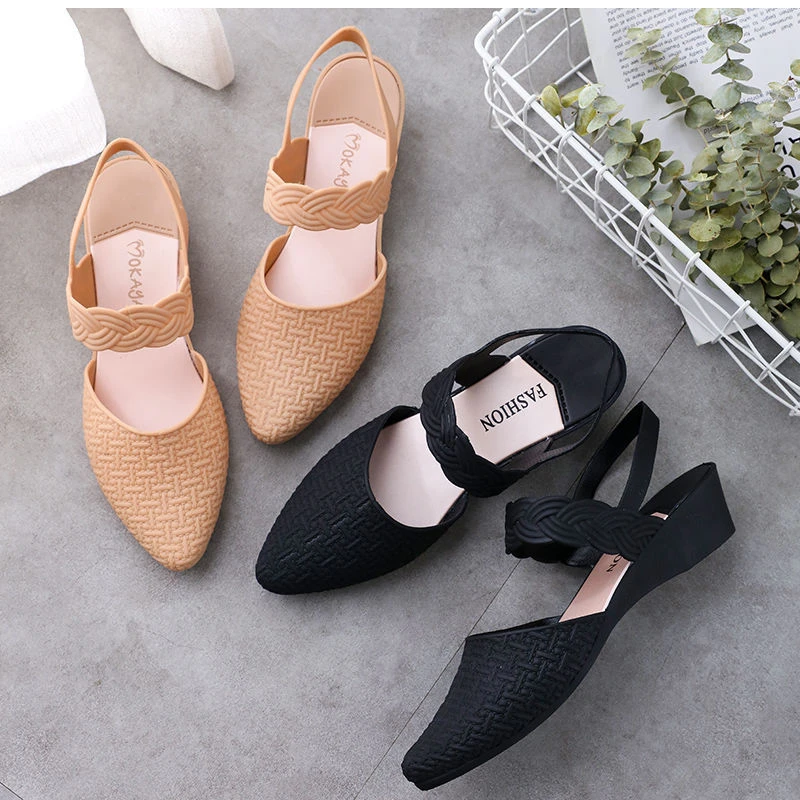 jelly slingback sandals