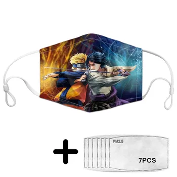 

Naruto Motif Sasuke Naruto Children Face Mask Soft and Stretchy Cover Mask Masque Masks with Filter Easy Clean Anti-Dust PM2.5