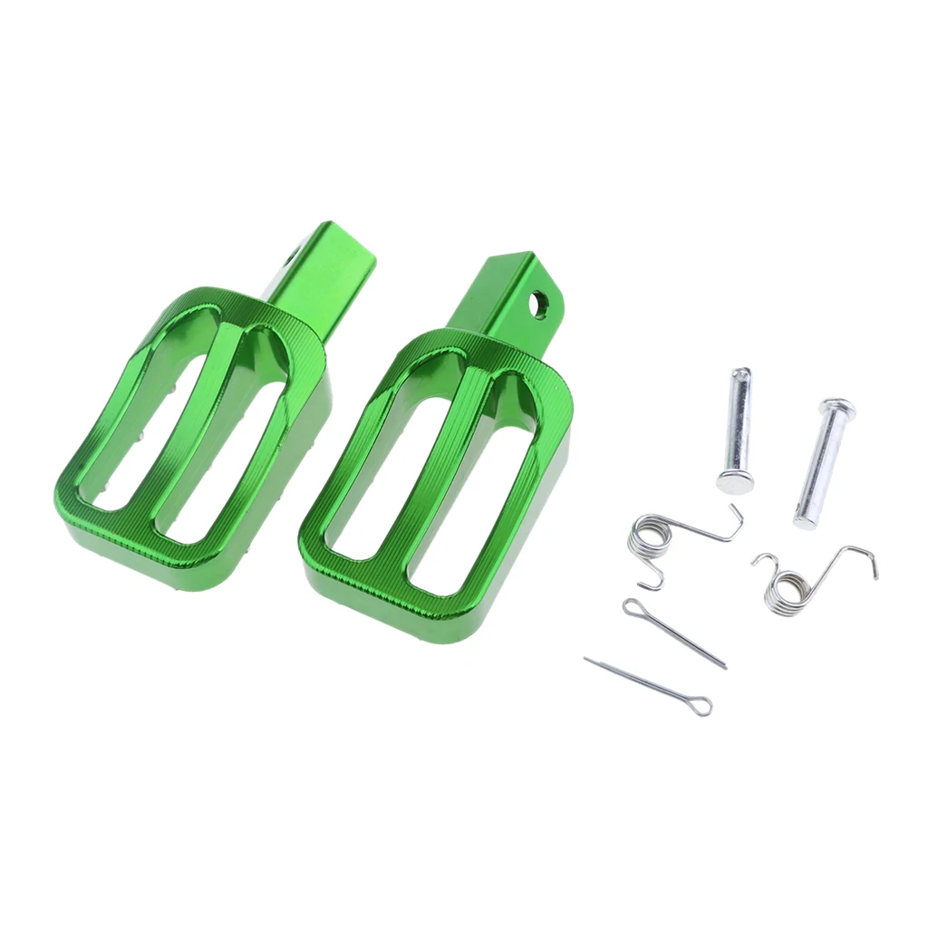 Brand New Green Motorcycle Foot Pegs Bracket Fit for Dirt Pit Bike