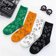 Креативные носки, мужские носки, носки для девочек, уличный стиль, особая мода, хлопковый материал, подходит для уличных скейтеров