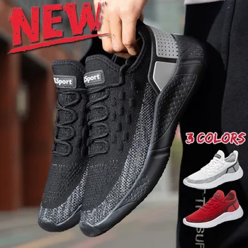 

Men Breathable Mesh Sports Running Shoes Men's Casual Sneakers Male Comfortable Walking Shoes Lightweight Outdoor Shoes For Man