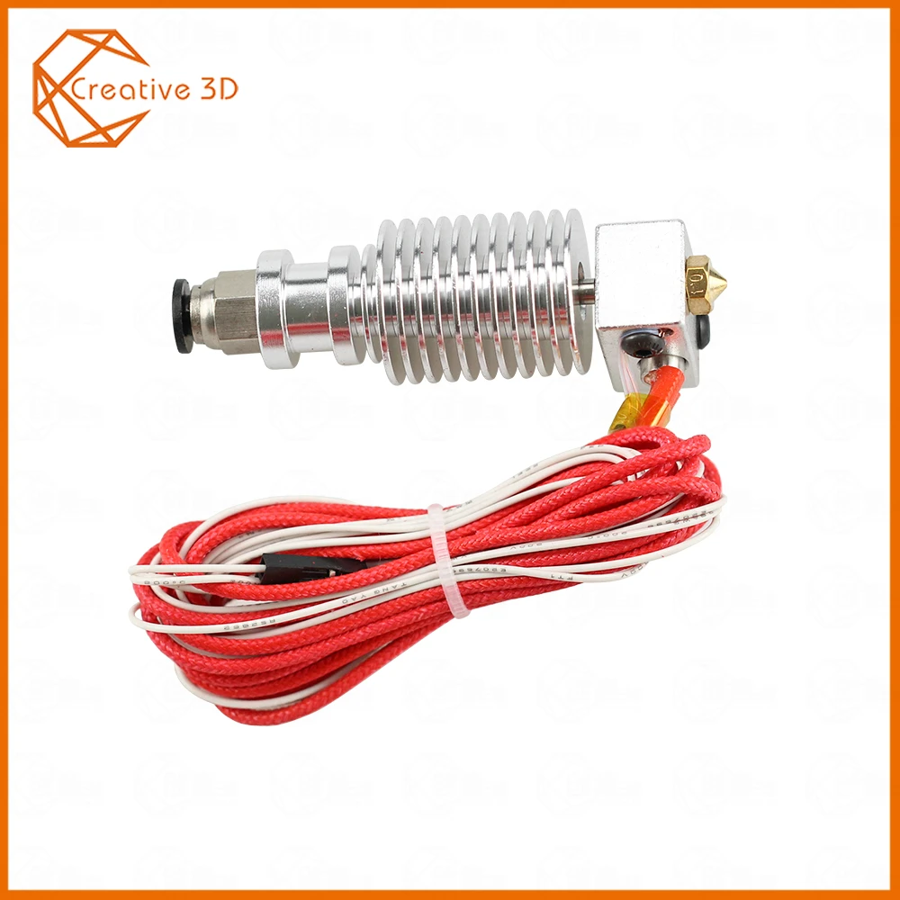 E3D V6 Wade Удаленное Расстояние j-головка Hotend 12 В/24 В для 1,75 мм/3,0 мм экструдер с охлаждающим вентилятором цельнометаллический трет для 3d принтера