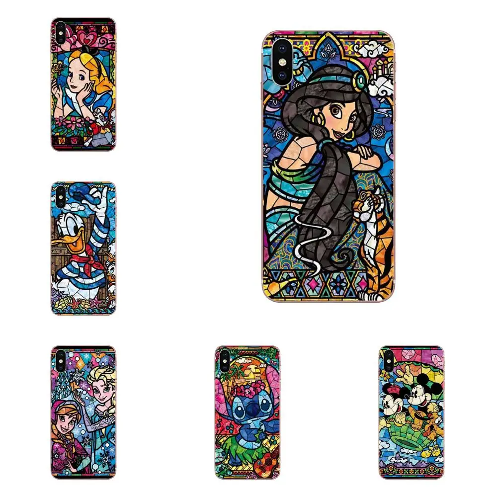 

Fairy Tale Stained Alice Stitch Mickey Mouse For Huawei Honor Mate 7 7A 8 9 10 20 V8 V9 V10 G Lite Play Mini Pro P Smart