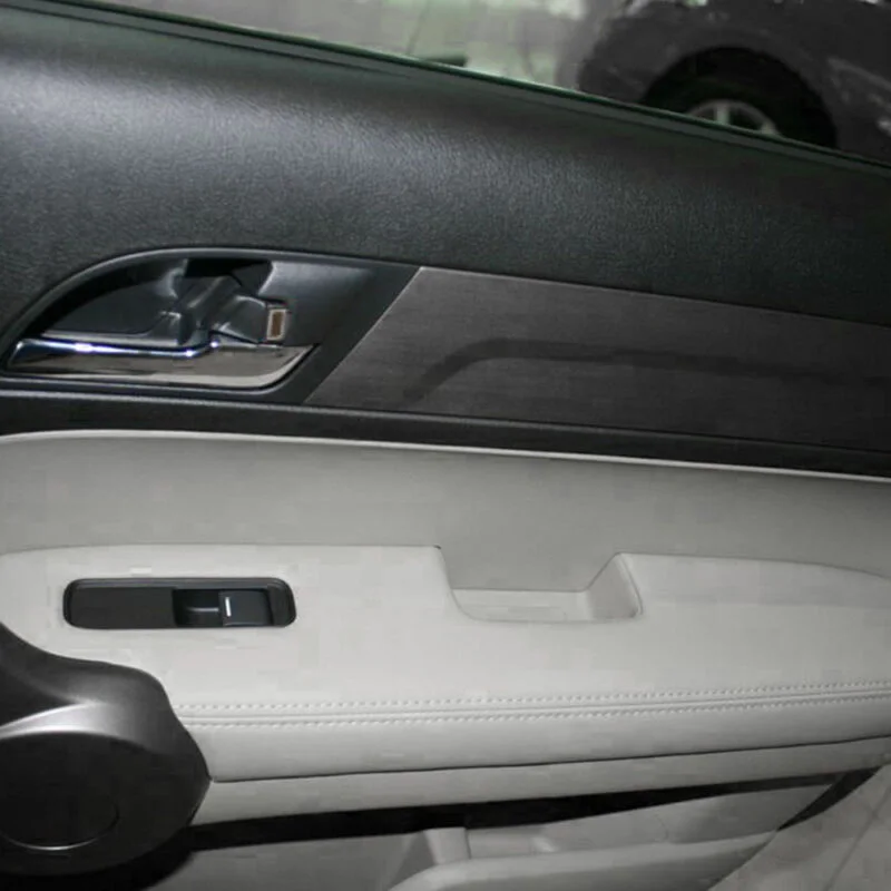 2 шт передняя дверь панели кожаный подлокотник Крышка для Honda CR-V CRV 2007-12 серый