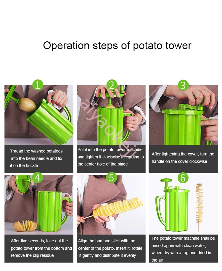 Wholesale Price Hand Potato Ribbon Fry Cutter Tool Manual Sprial Potato  Twister Tower Slicer Carrot Tower Spiral Cutting Machine - AliExpress