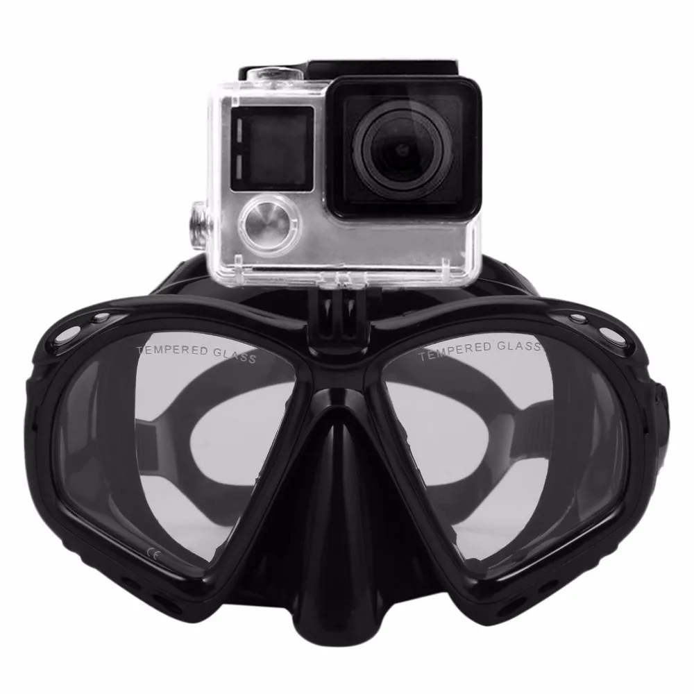 Professional Waterproof Underwater Diving Mask Scuba Snorkel Swimming Goggles Scuba Diving Equipement Suitable For Sport Camera