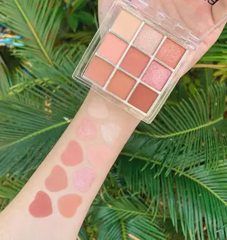 

Miss Lara 9 Color Glitter Matte Eyeshadow Palette Makeup Glitter Pigment Smoky Eyeshadow Palette Waterproof Cosmetics