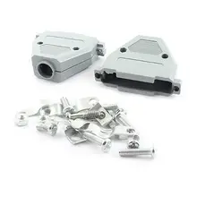 2 шт. DB25 d-sub 2 ряда 25Pin женский серый пластиковый колпачок крышка оболочки