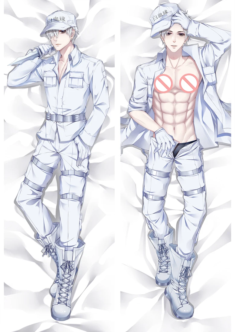 S7 Аниме клетки на работе Dakimakura Чехол персонажи тромбоцитов и эритроцитов валик чехол Hataraku Saibou красная кровяная клетка Наволочка Чехол - Цвет: S7